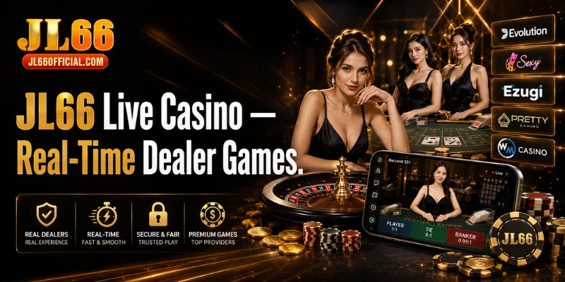 jl66 live casino — real-time dealer games