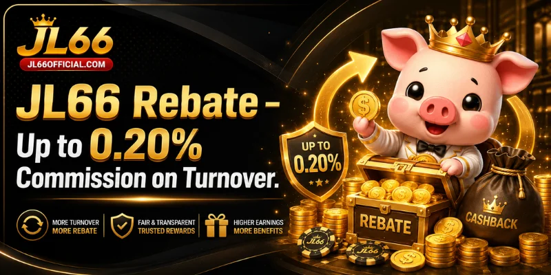 jl66 rebate – up to 0.20% commission on turnover